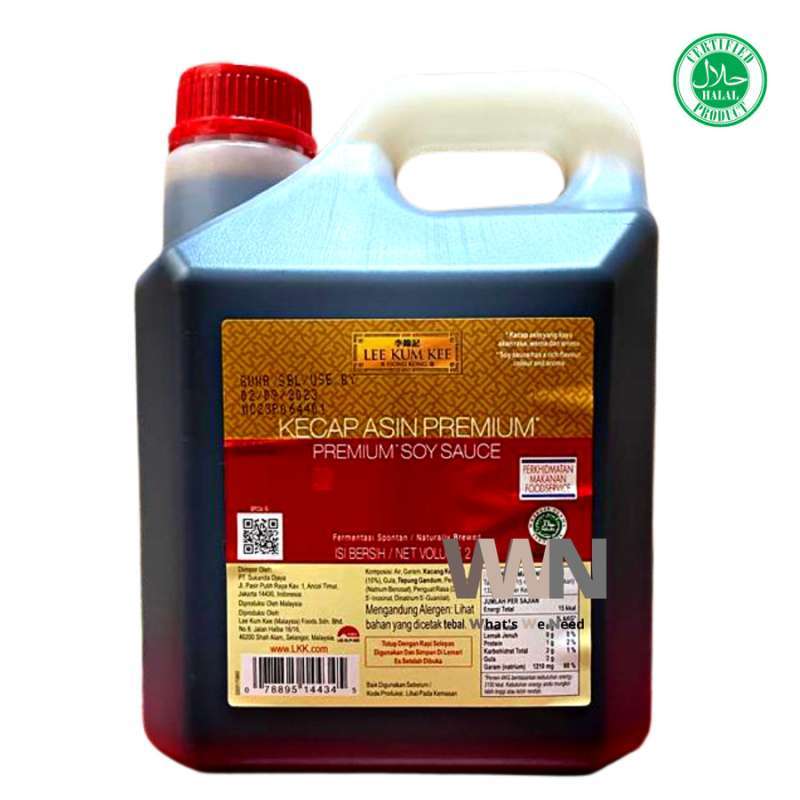 Jual Lee Kum Kee Premium Soy Sauce 2 Liter Kecap Asin Jerigen di