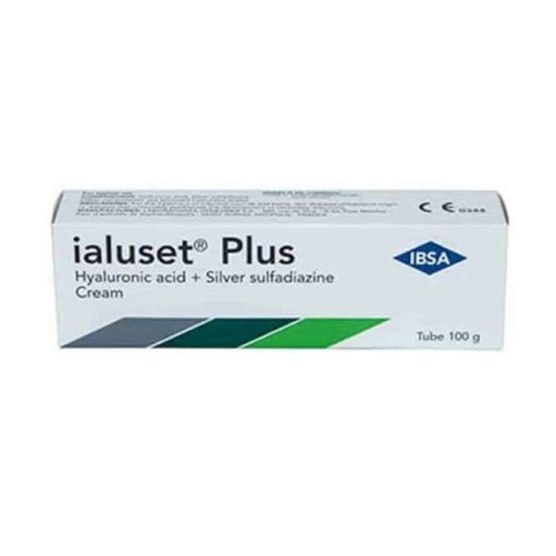 Jual Ialuset Plus Hyaluronic Acid & Silver Sulfadiazine Cream [100 G
