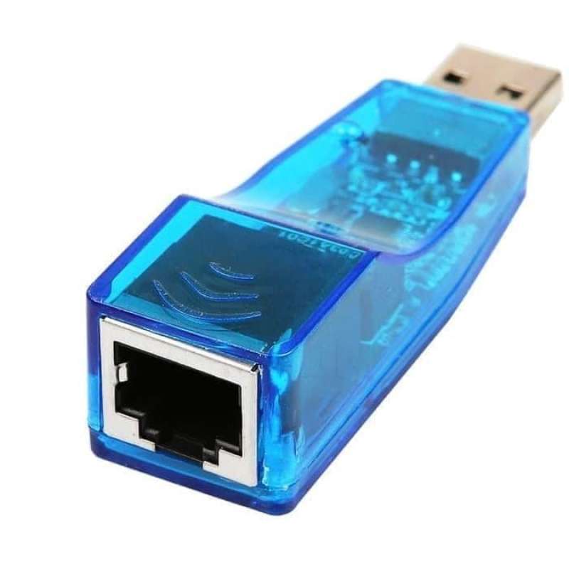 Jual Biru USB To LAN Adapter / USB To Ethernet / Usb to RJ45 di Seller