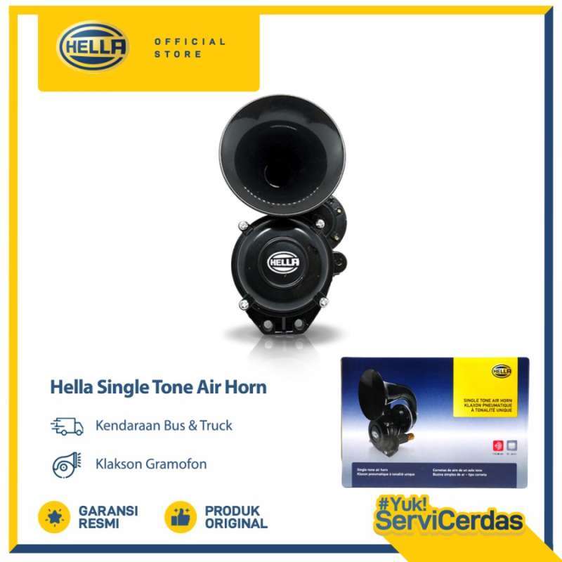 Promo Hella Klakson Gramofon Single Tone Air Horn 12V24V (Multi Volt