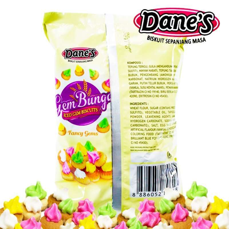 Jual Dane's Gem Bunga Rose Biskuit [250 G] Di Seller Juan Jaya Shopp ...