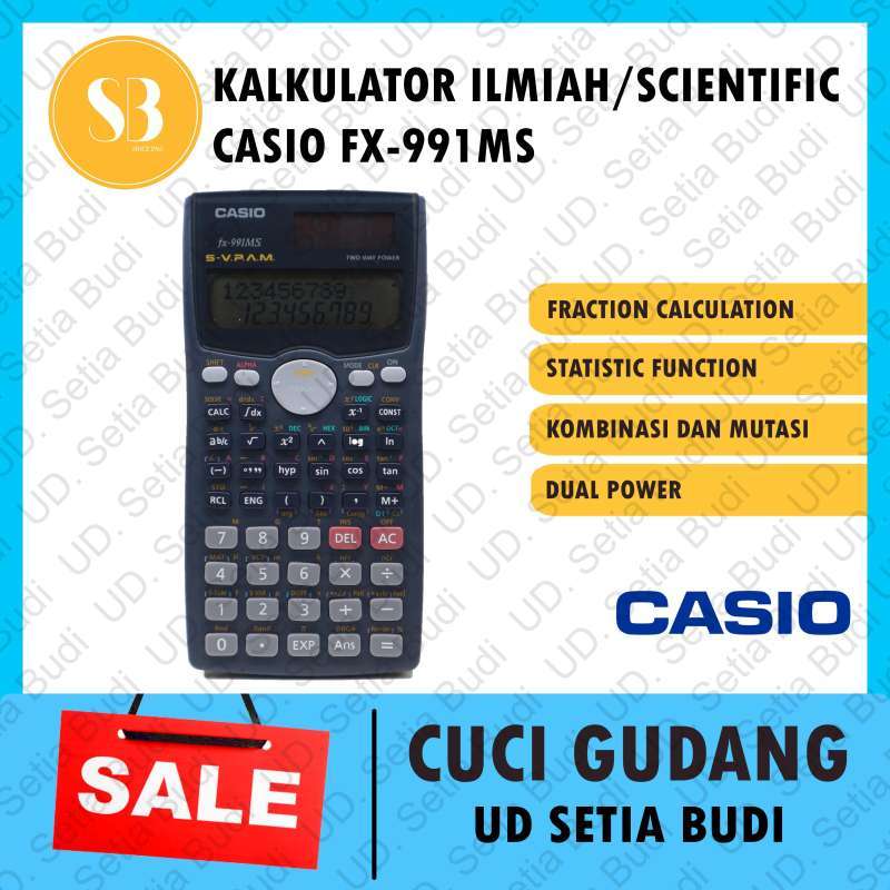 Jual kalkulator scientific casio fx 991 ms di seller toko setiabudi