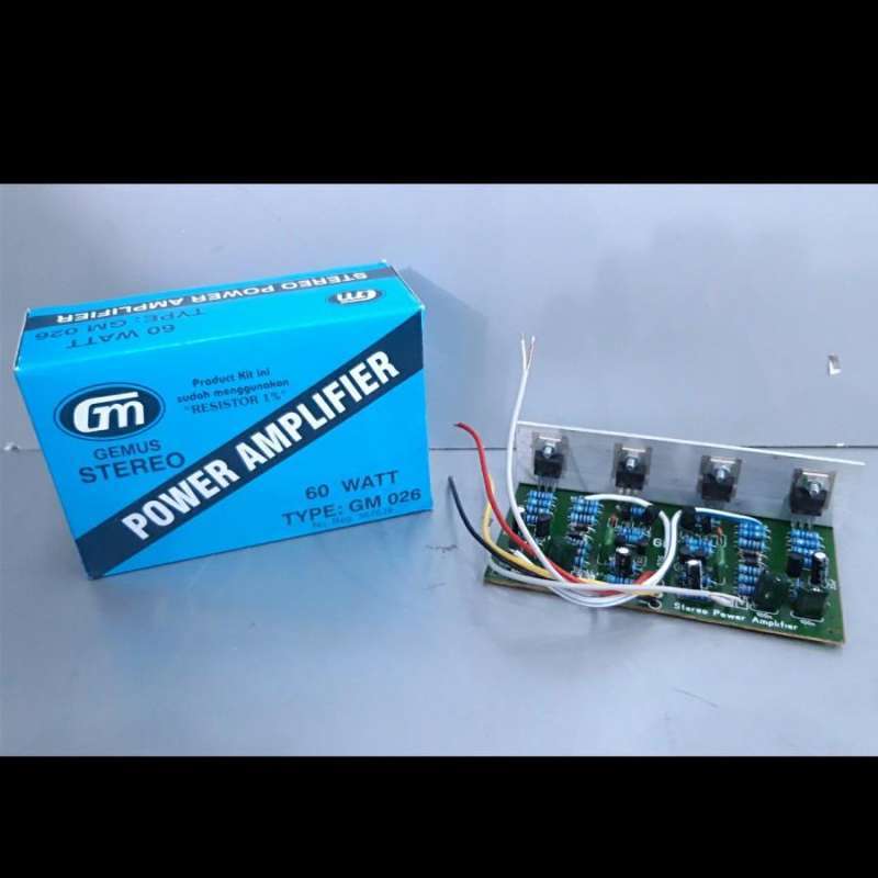 Jual KIT RANGKAIAN POWER AMPLIFIER STEREO 60 WATT GM 026 di Seller King