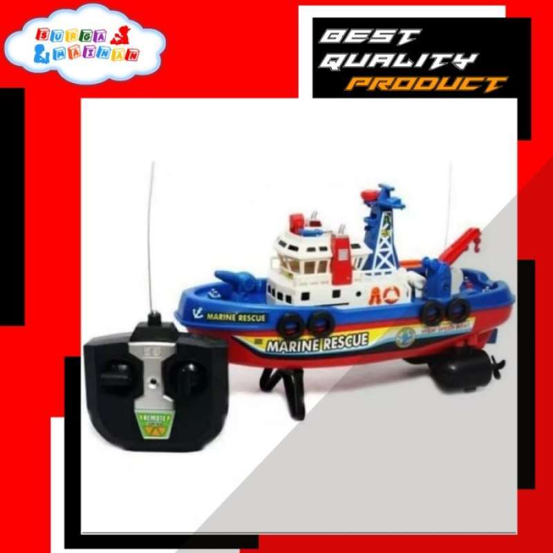 Jual Mainan Rc Remote Control Kapal Boat Pemadam Kebakaran Fire Rescue