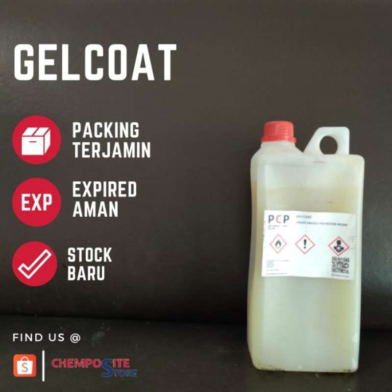 Promo Resin Gelcoat Jelcot Untuk Fiberglass Dan Carbon Fiber Kemasan