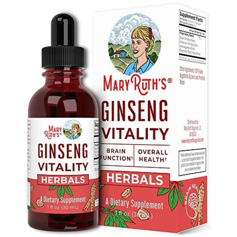 Jual Ginseng Liquid Drops by MaryRuth's, Organic Vitality Adaptogens ...