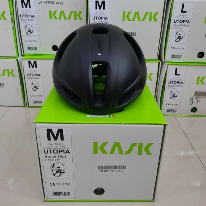 Jual Helm Sepeda Helm Sepeda Helmet Original Kask Utopia Black Matte