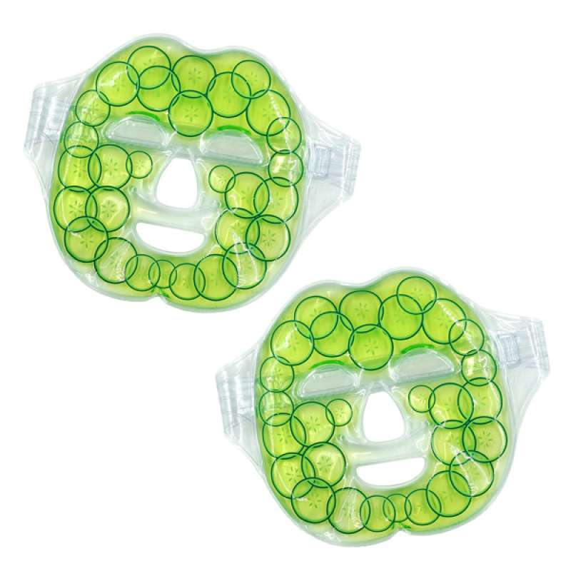 Promo 2x Reusable Freezable Microwavable Full Face Eye Mask Gel Heat