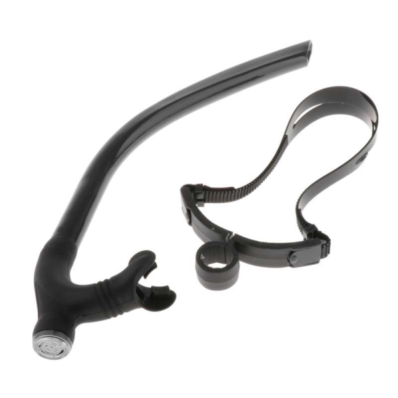 Jual Swim Snorkel OneWay Purge Valve Swimmers Snorkel with Adjustable