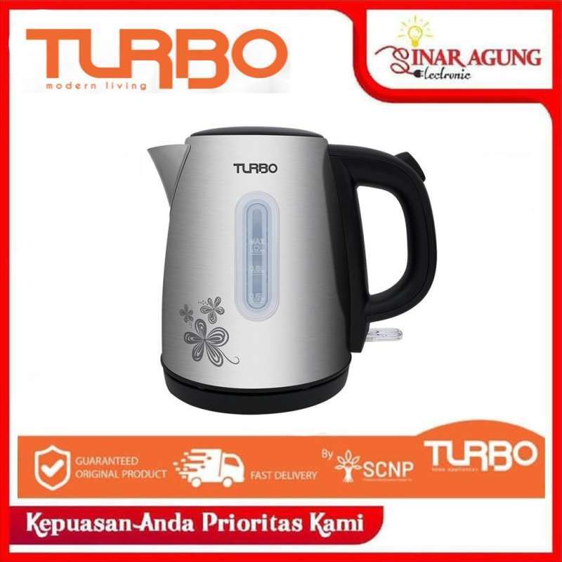 Jual Turbo Electric Kettle / Teko Listrik 1L EHL1058 Silver GARANSI