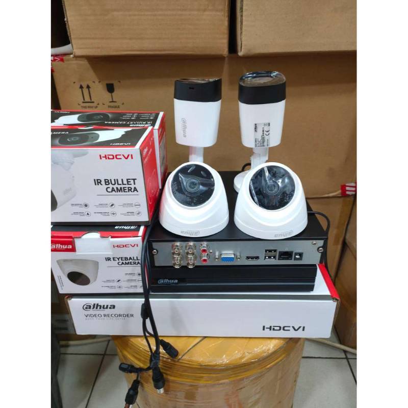 Promo paket cctv dahua 4 ch 2mp + hdd 500gb lengkap tinggal pasang ...