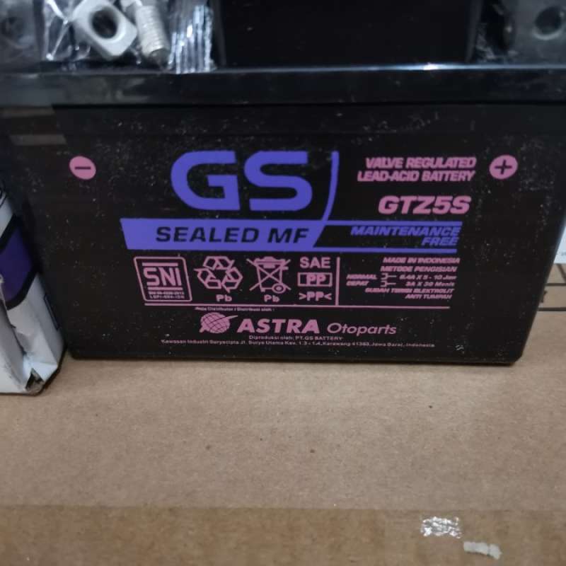 Promo Aki Kering Gs Astra Motor Beat, Kharisma, Supra X 125 Dll Diskon