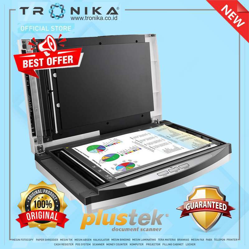 Jual Scanner Dokumen Plustek Smartoffice Pl4080 Automatic Document ...