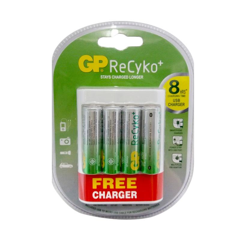 Jual GP AA Rechargeable Battery [2100 mAh] + Free Charger di Seller GLODOK JAKARTA Mangga