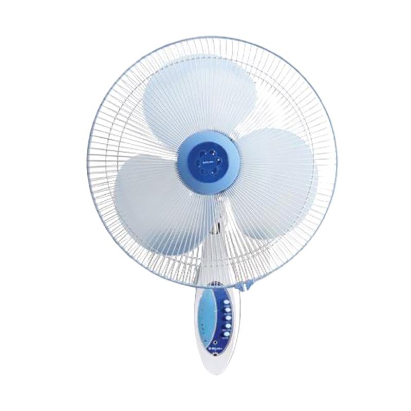 Jual Miyako KAW 1689 Wall  Fan RC Kipas Angin Biru  Muda  