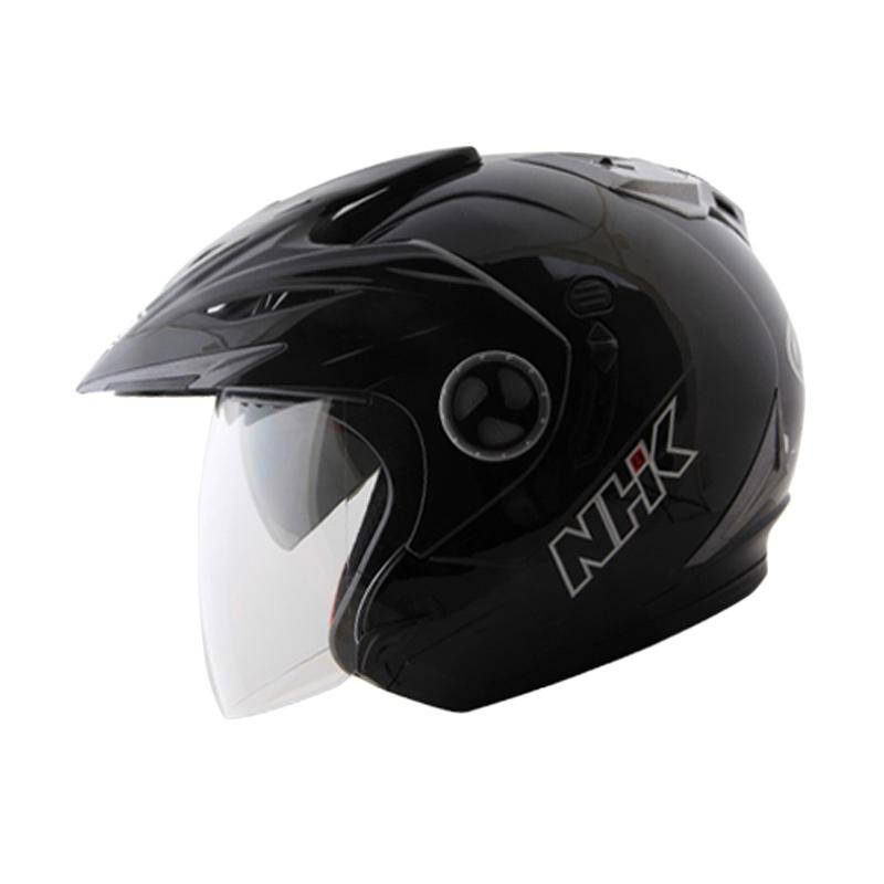Jual NHK Aviator Helm Half Face Solid Black Doff M di Seller Doctor