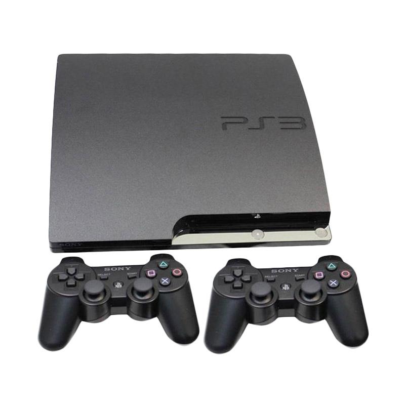Jual Sony PS3 Slim + HDD [250 GB] + 2 Stick Wireless Game Console di