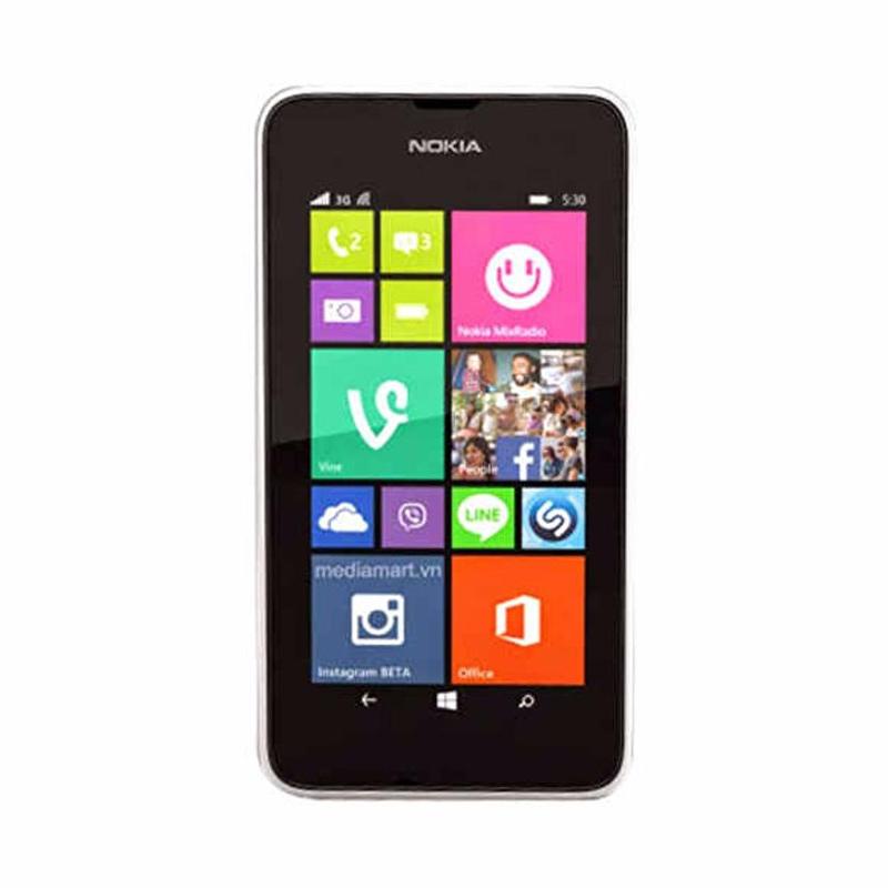 Jual Nokia Lumia 530 Smartphone - White [4GB/ 512 MB