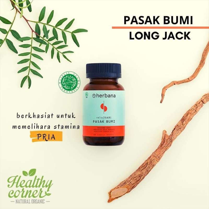 Jual Herbana Pasak Bumi 60 kapsul suplemen multivitamin herbal untuk