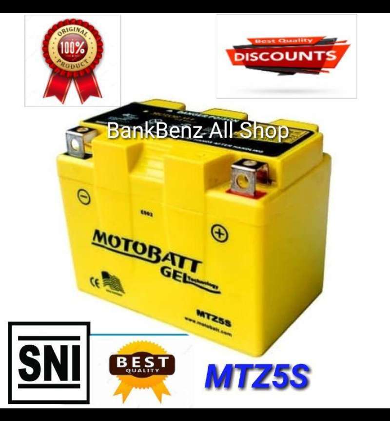 Promo AKI KERING MOTOBATT GEL MTZ5S / HONDA BEAT/VIXION/MIO SOUL
