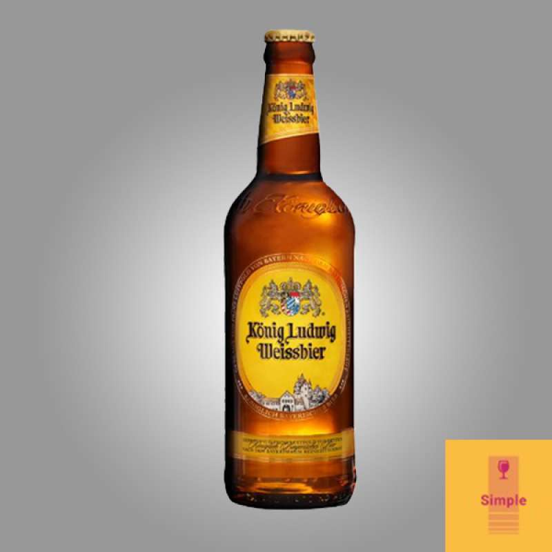 Verre à Bière Konig Ludwig Weizen – 500 Ml, Lot De 2 Pièces – Officiel Et Authentique