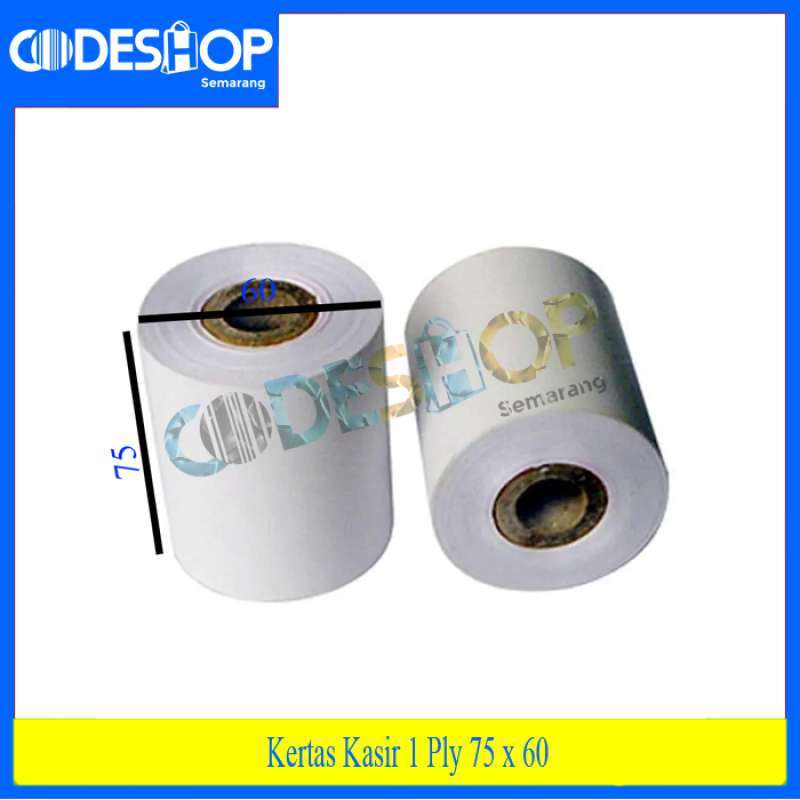 Jual Kertas Struk Hvs 1ply 75x60 Untuk Printer Kasir Dot Matrix Di
