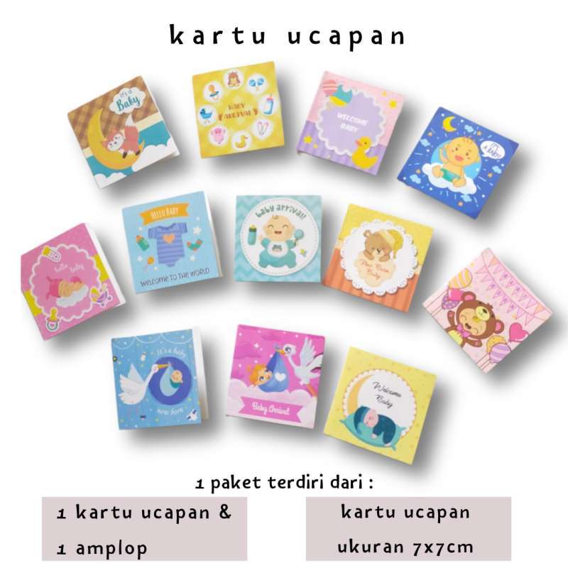 Promo Jbs - Kartu Ucapan Kelahiran Ukuran Kecil Dari Sansan Wawa ...