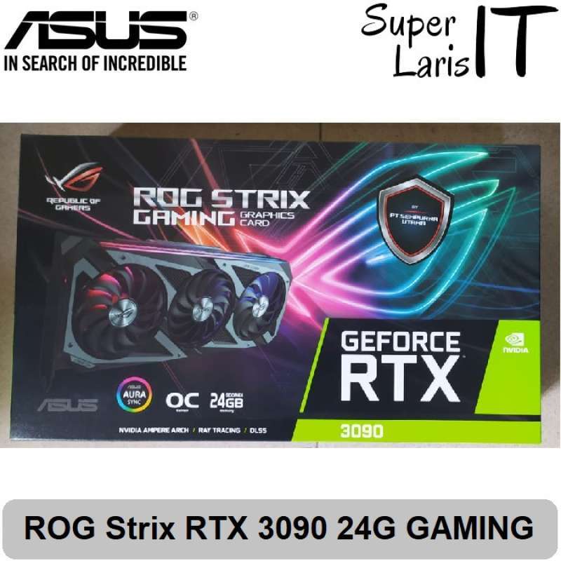 Jual Vga Asus ROG Strix RTX 3090 Gaming 24GB GDDR6X 384bit 3Fan - Resmi ...