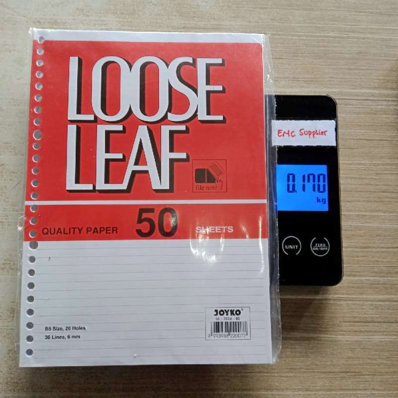 Jual enc - 50 lembar loose leaf b5 50 joyko isi binder file b5 per pak