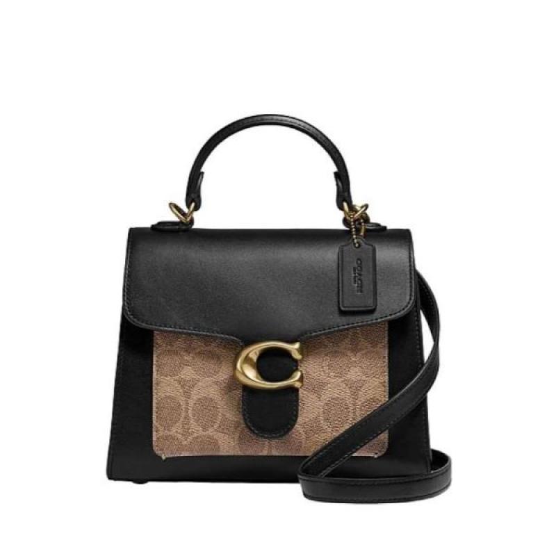 Promo (100 ORIGINAL) COACH Tabby Bag Top Handle 20 In Signature Canvas