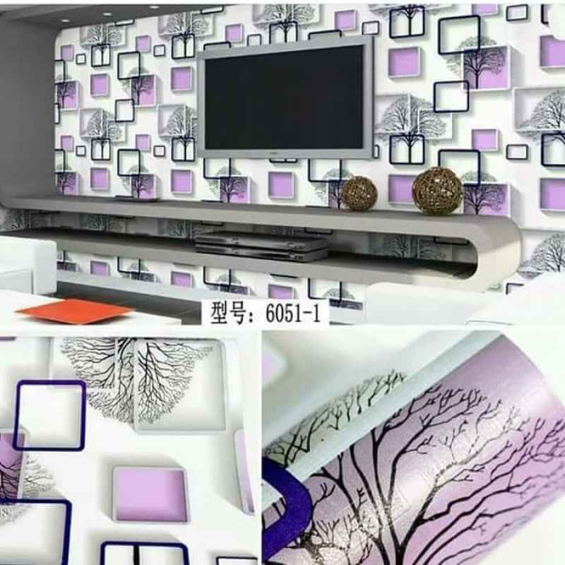 Jual WALLPAPER DINDING 45 CM X 1 METER Wallpaper Stiker MOTIF 3D KOTAK