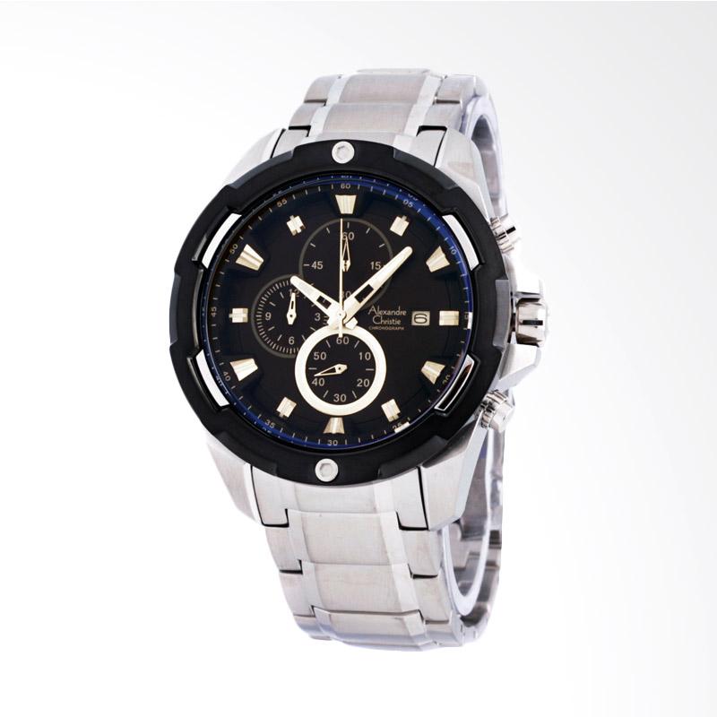 jual alexandre christie jam tangan pria black 6305 jual alexandre christie jam tangan pria black 6305