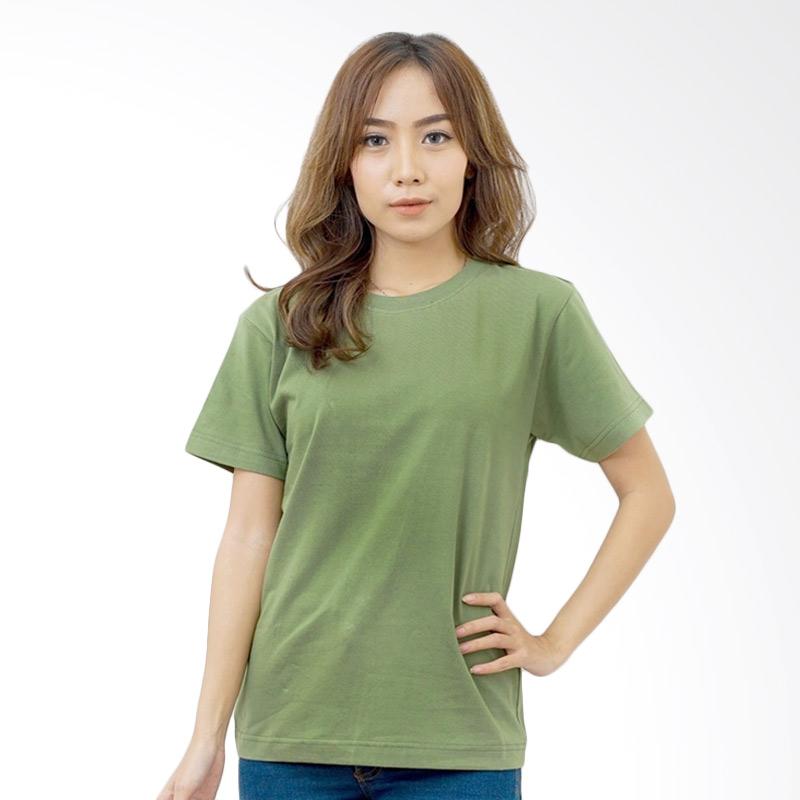 Jual Daily Deals Kaos Polos ATM O Neck Unisex Hijau Army Jual Daily Deals Kaos Polos ATM O Neck Unisex Hijau Army