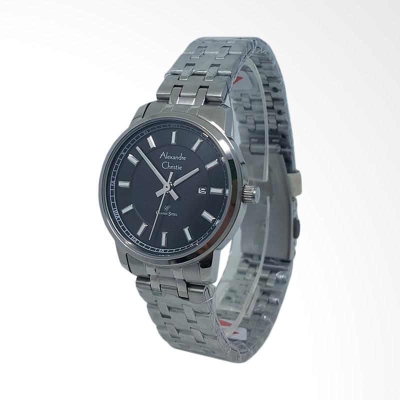 jual alexandre christie 1431214 analog tali rantai jam tangan wanita silver hitam jual alexandre christie 1431214 analog tali rantai jam tangan wanita silver hitam