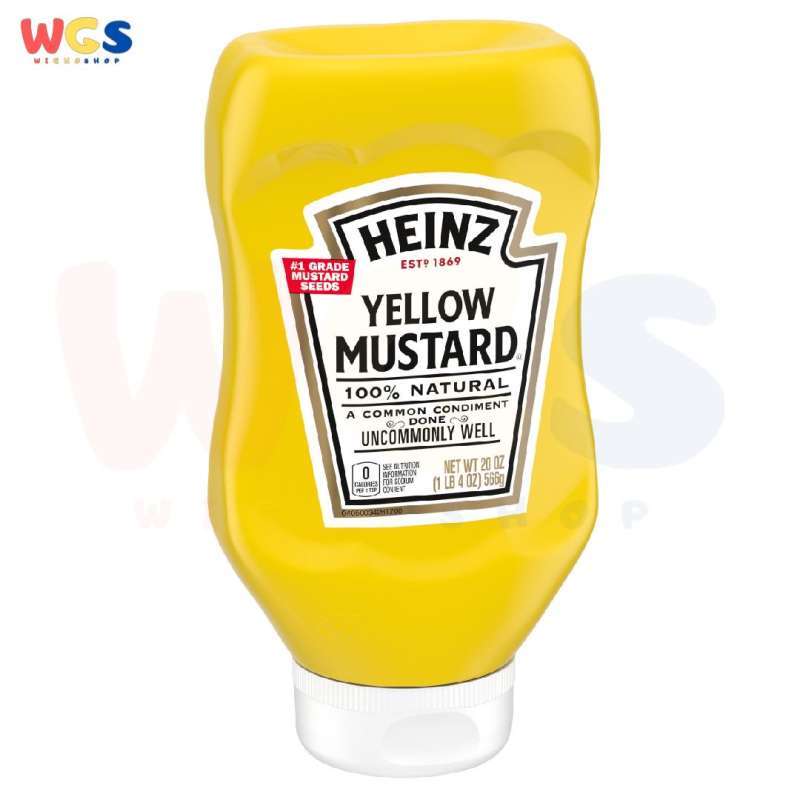 Jual Heinz Yellow Mustard 100 Natural 20oz 566g di Seller