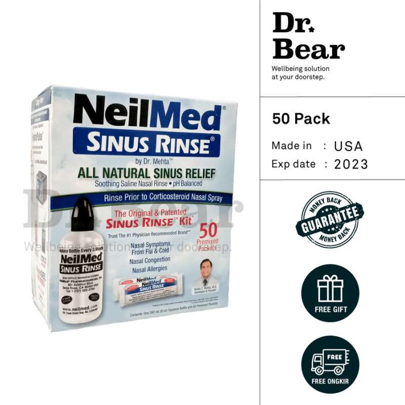 Promo NeilMed Sinus Rinse 50 packs Diskon 7% di Seller Dr. Bear ...