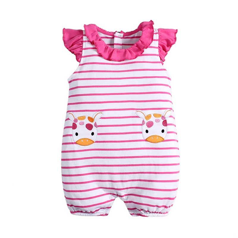 Jual Mom n Bab Romper Giraffe Baju Jumpsuit Anak - Pink 