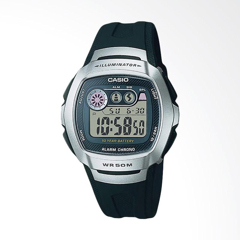 Jual CASIO Standar W-210-1AVDF Alarm Chrono WR 50M Jam ...