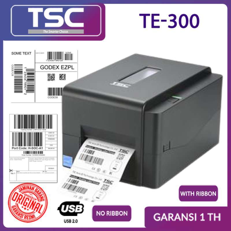 Jual Printer Barcode Tsc Te-300 Print Label Cetak Stiker 300dpi Di ...