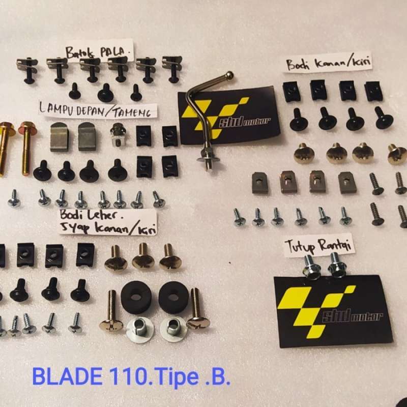 Jual baut full body blade 110/baut bodi lengkap blade lama.tipe B di