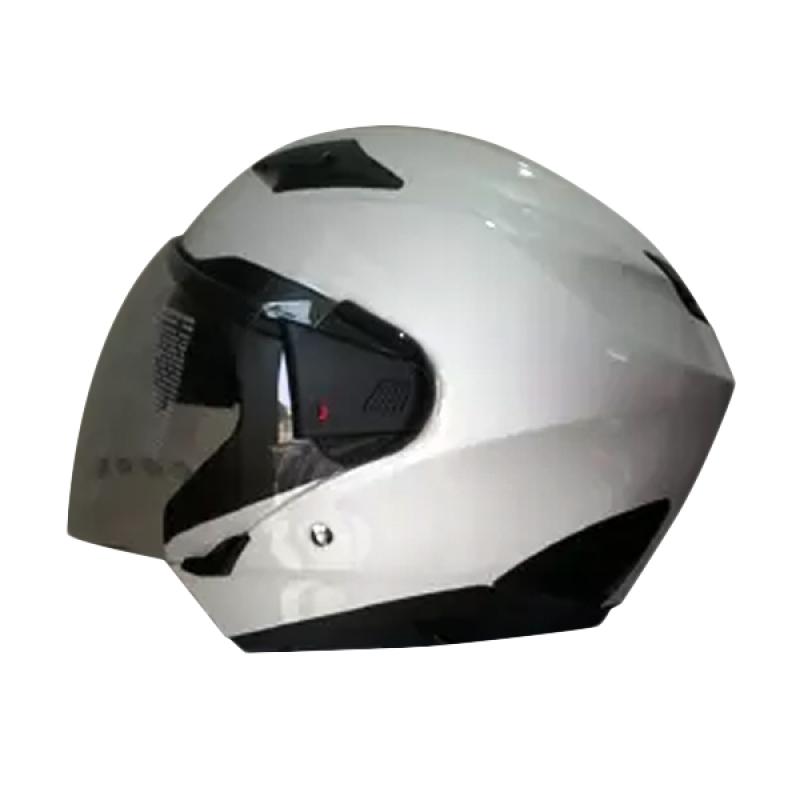 Jual Zeus ZS611 Solid Helm Half Face White di Seller CHAMPION STORE