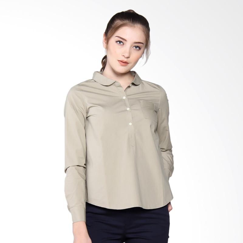 Jual Giordano Peter pan Collar Blouse Shirt Atasan  Wanita 
