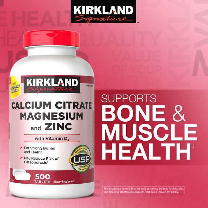 Promo Kirkland Signature Calcium Citrate Magnesium Zinc Multivitamin