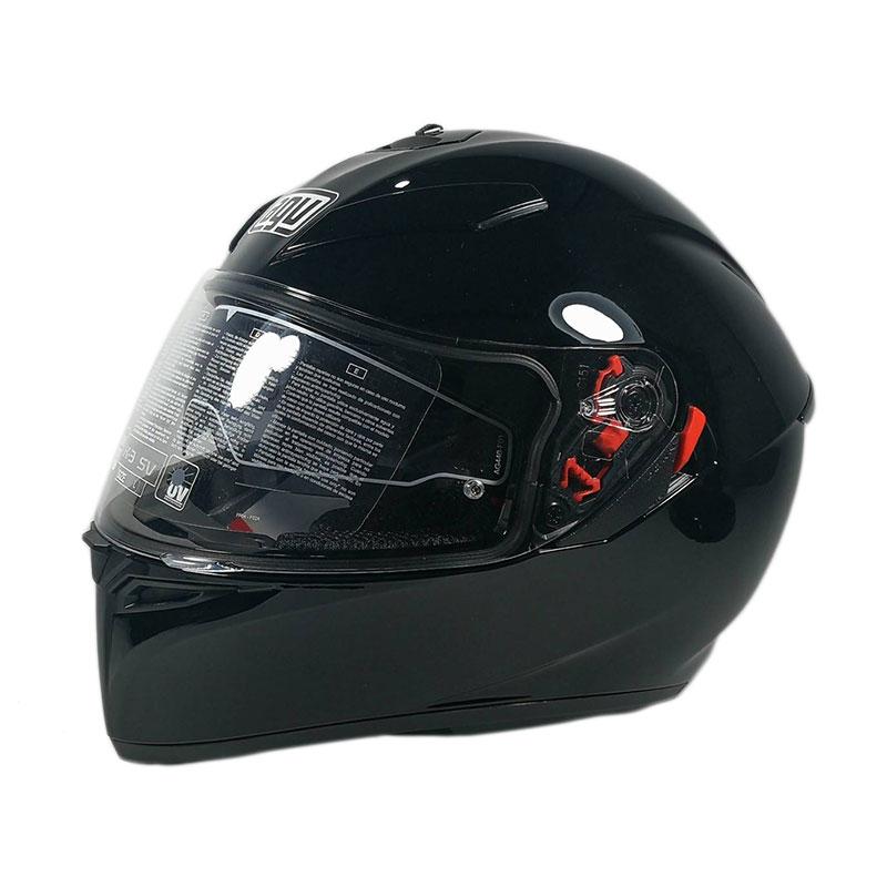 Jual AGV K3 SV Solid Double Visor Helm Full Face Black di Seller