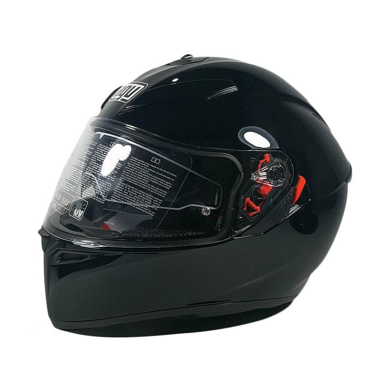 Jual AGV K3 SV Double Visor Helm Full Face Solid Black L di Seller