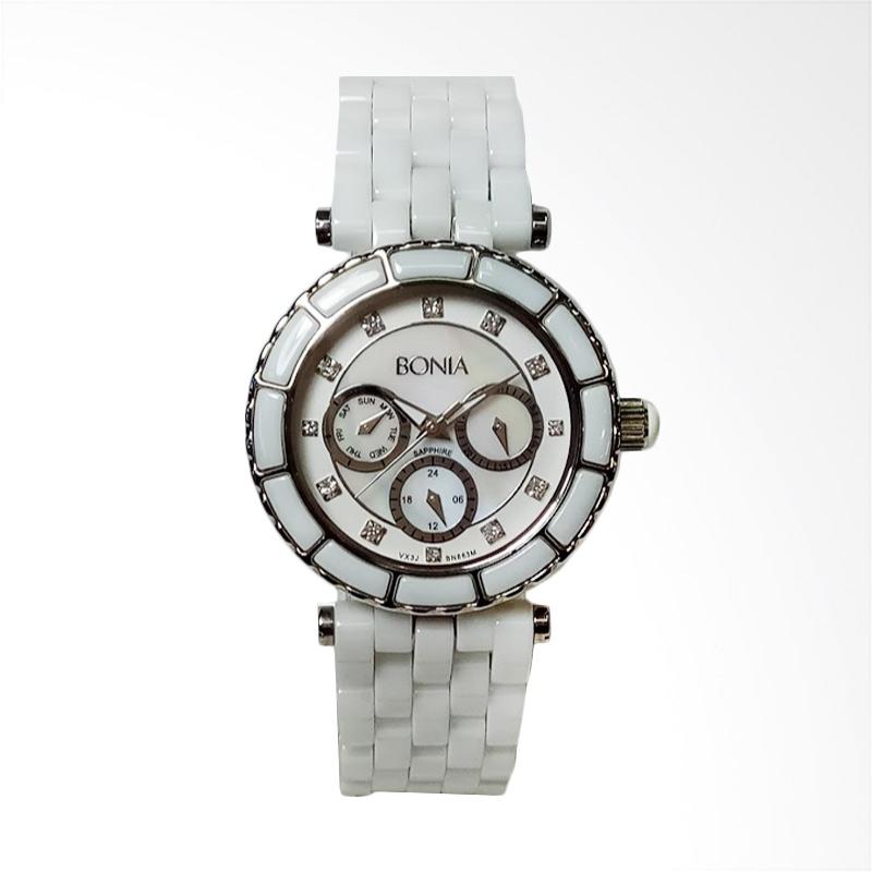 jual bonia bn863 jam tangan wanita white silver jual bonia bn863 jam tangan wanita white silver