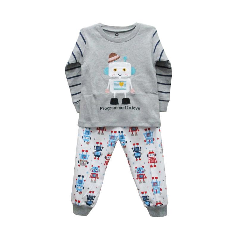 Jual Gracie Motif Robot 03 Setelan Baju Tidur Bayi Laki