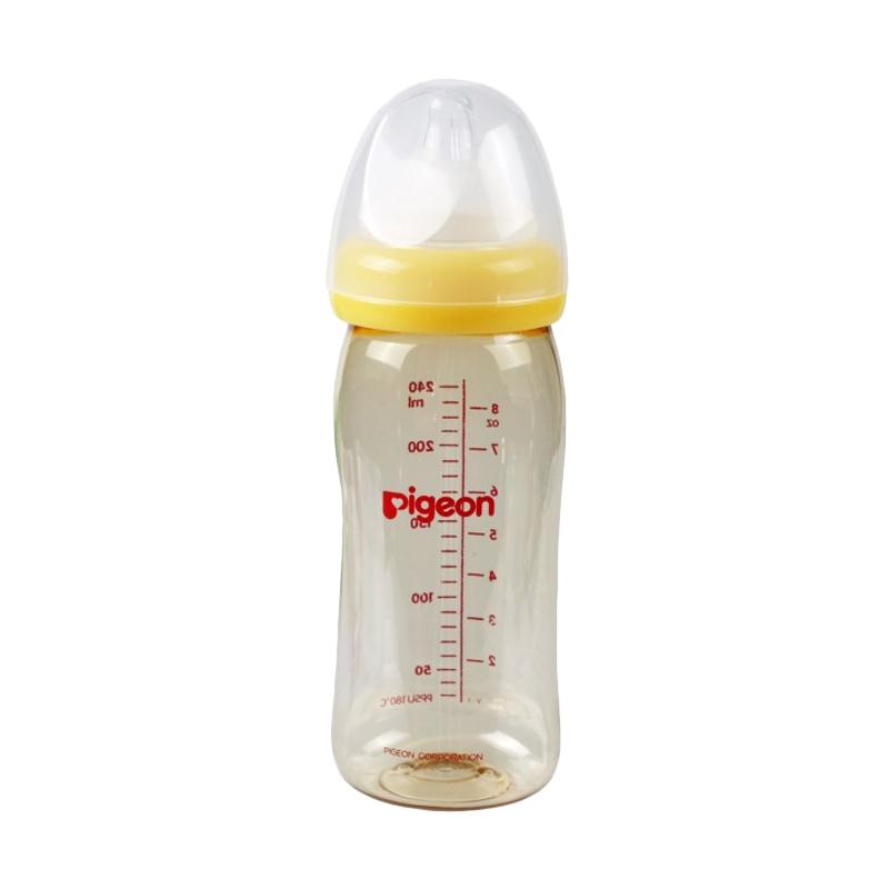 jual pigeon bottle peristaltic plus wide neck botol yellow 240 ml harga jual pigeon bottle peristaltic plus wide neck botol yellow 240 ml harga