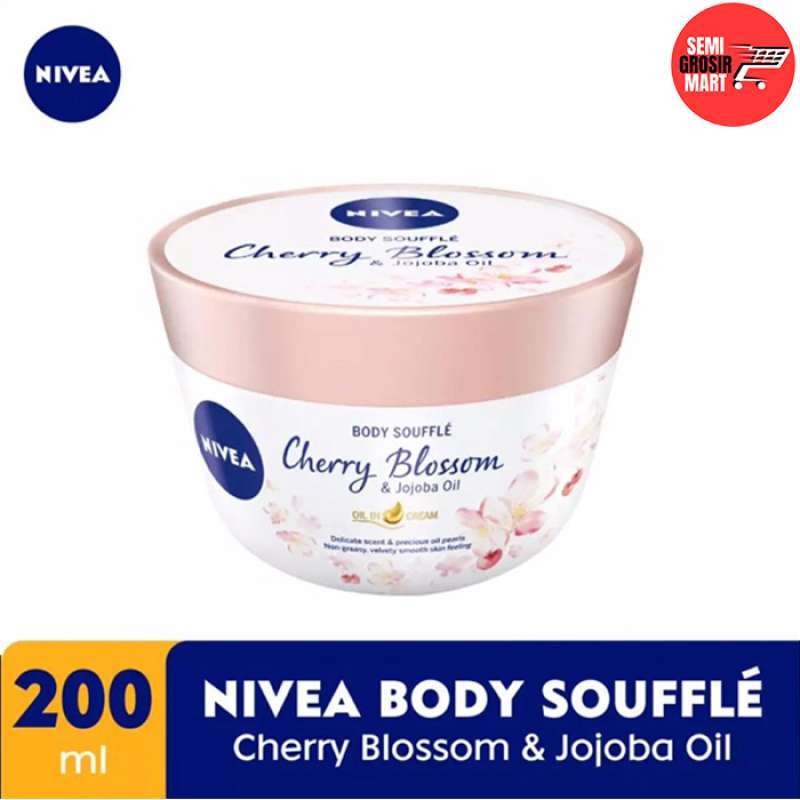 Jual Nivea Body Souffle Cherry Blossom Jojoba Oil 200ml di Seller SEMI