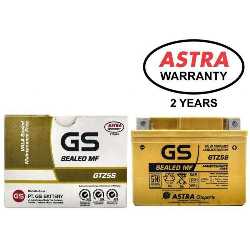 Jual Aki GS ASTRA MF Gold GTZ-5S GTZ5S untuk Motor Honda Vario, Honda